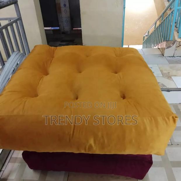 Mustard Square Floor Pillow - main view