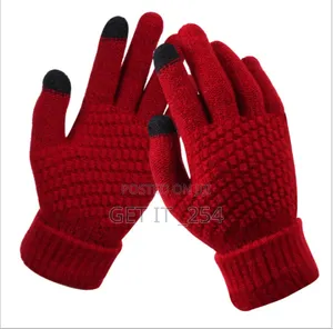 *Touchscreen Glove Thermal Acrylic Knitted Wool Wintergloves