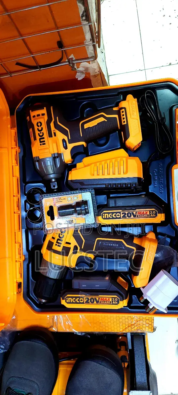 Ingco Combo Drill And Impact Wrench 20v
