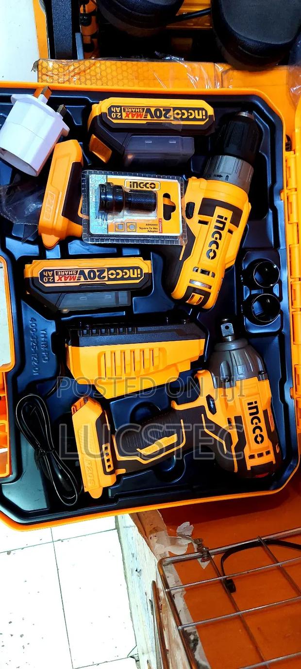 Ingco Combo Drill And Impact Wrench 20v