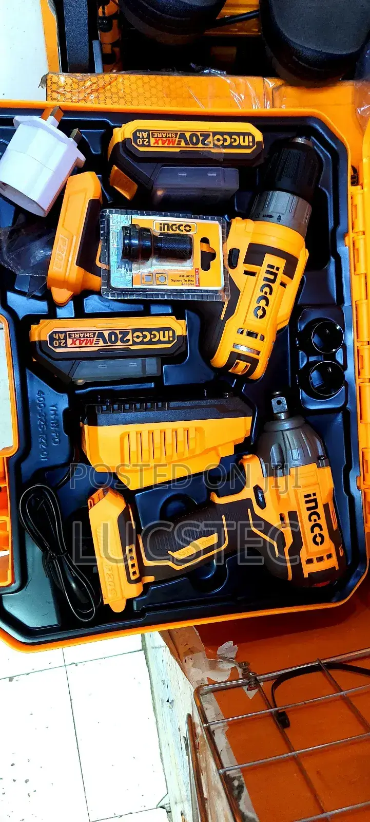 Ingco Combo Drill And Impact Wrench 20v