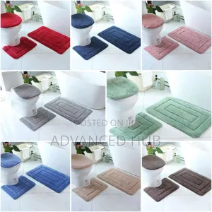 3pcs Toilet Mat Set