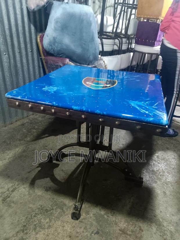 Powder Coated Marble Restaurant Table, New Design  - thumbnail 7