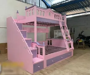 Pink Double Decker Bed for Girls in Kenya