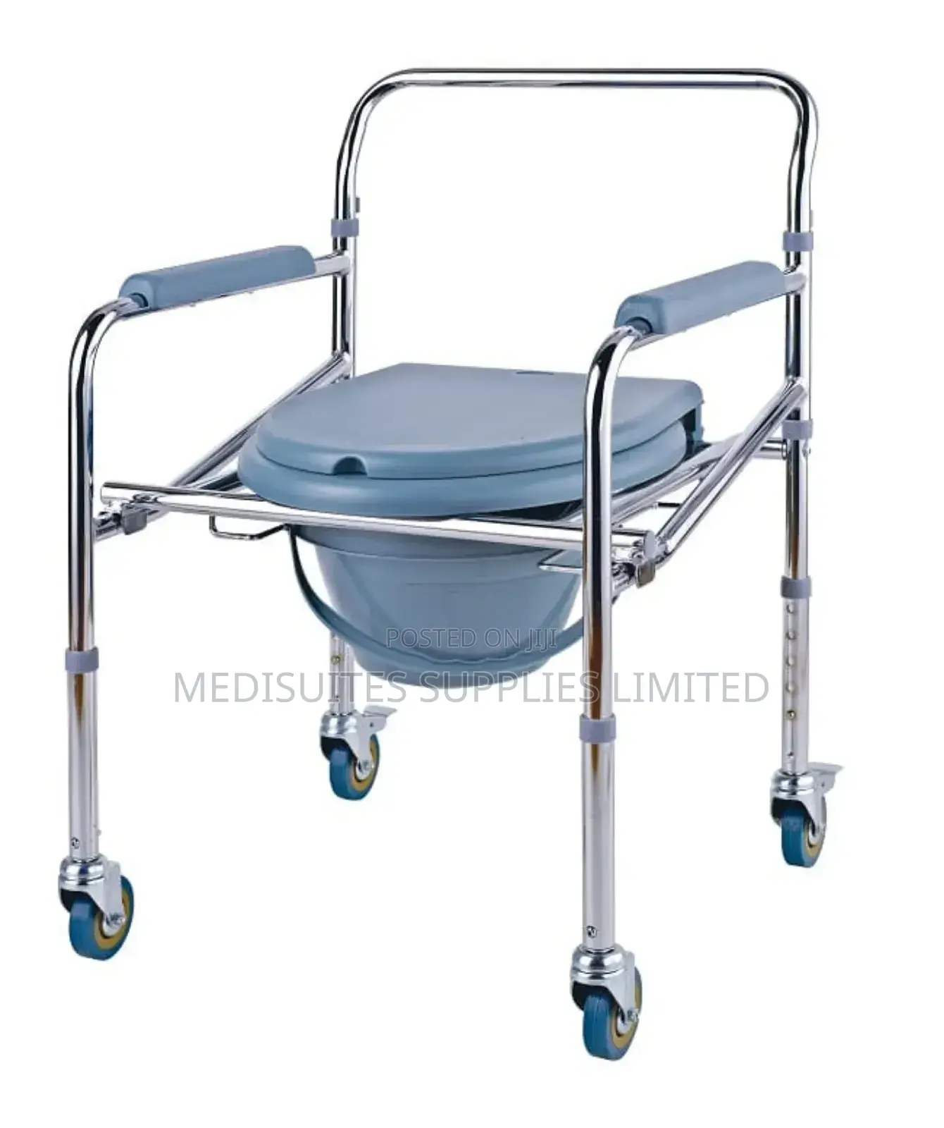 Commode Chair With Locable Casters