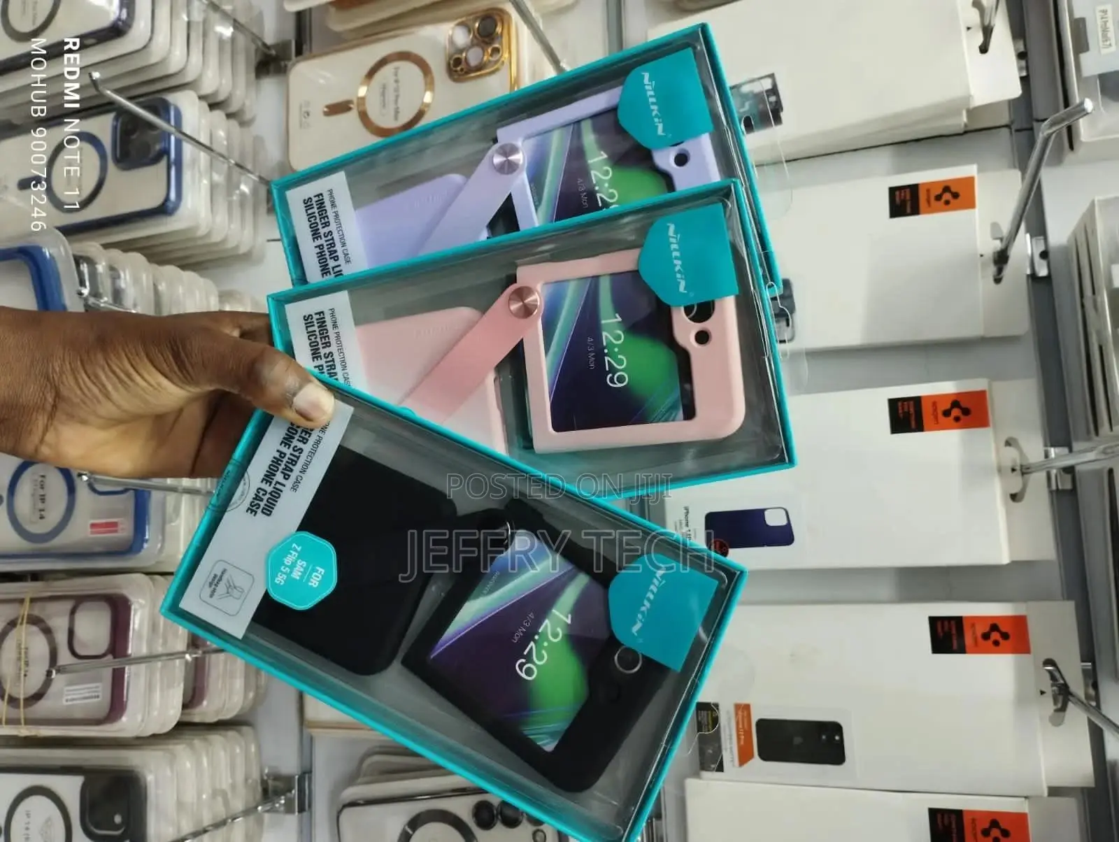 Nillkin for Samsung Galaxy Z Flip 5 Case With Finger Strap,