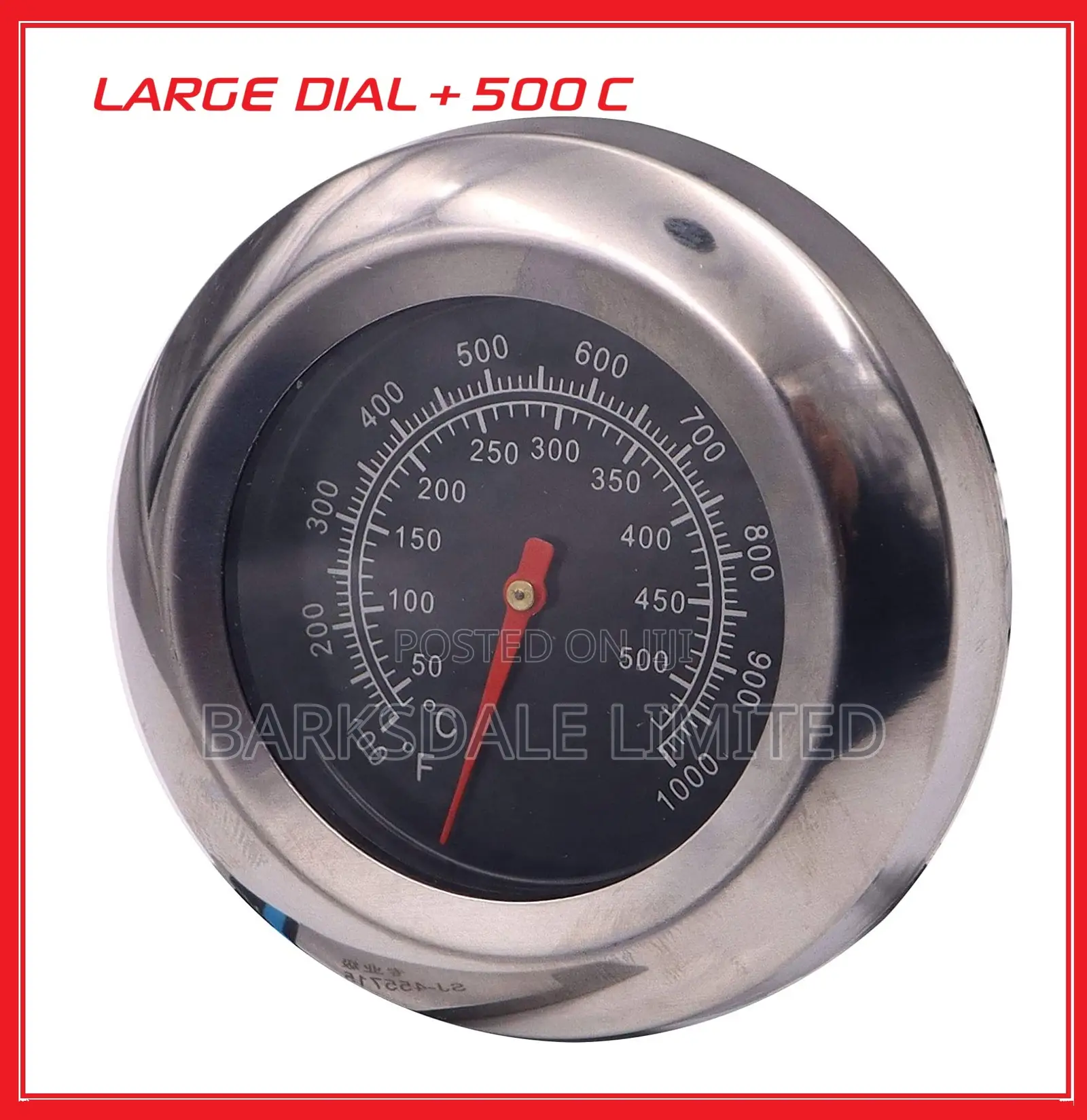 LARGE BBQ Grill Smoker Temperature Gauge Thermometer Dial