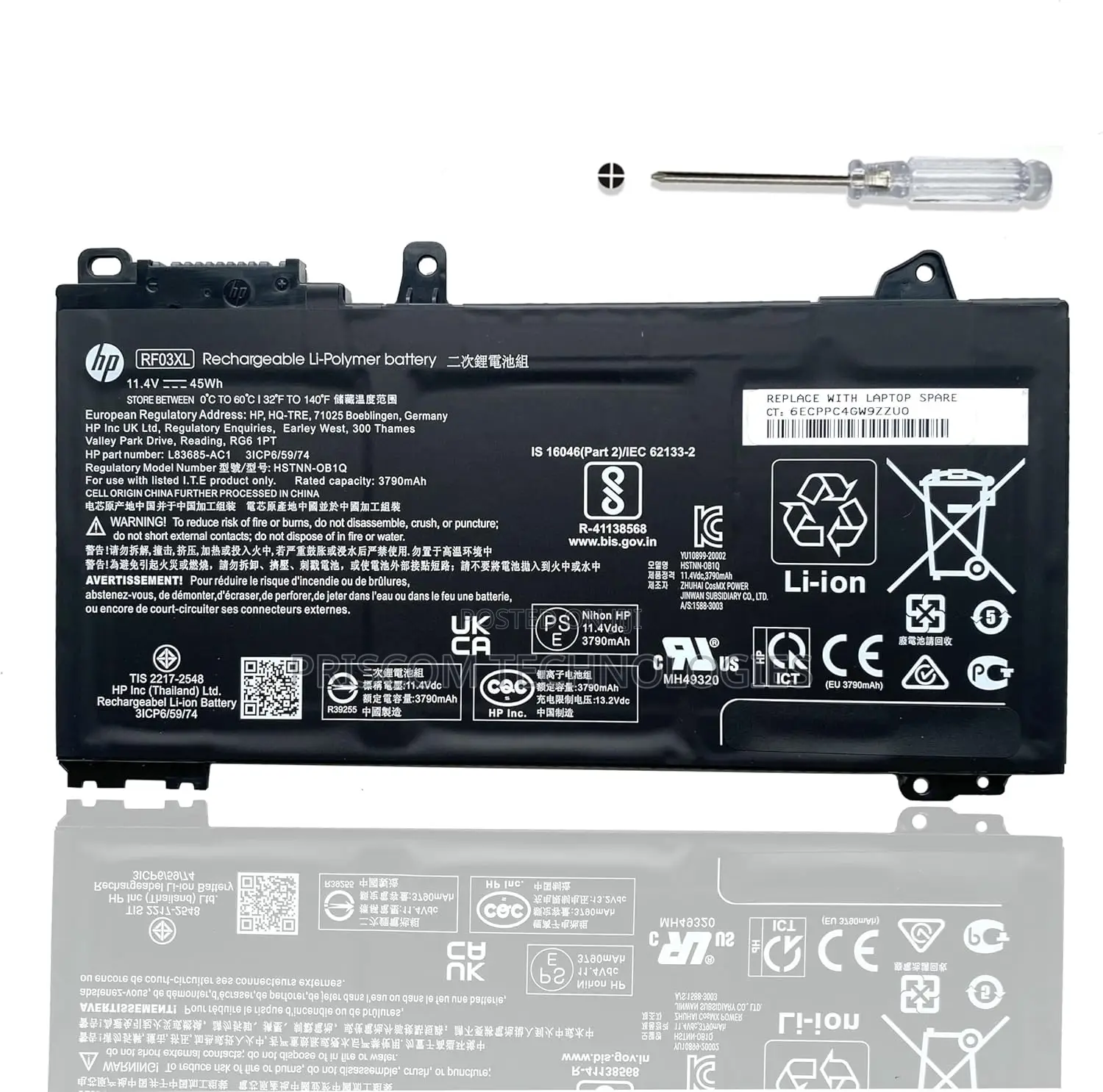 RE03XL Battery for HP Probook 430 440 445 450 455 455R G6 G7