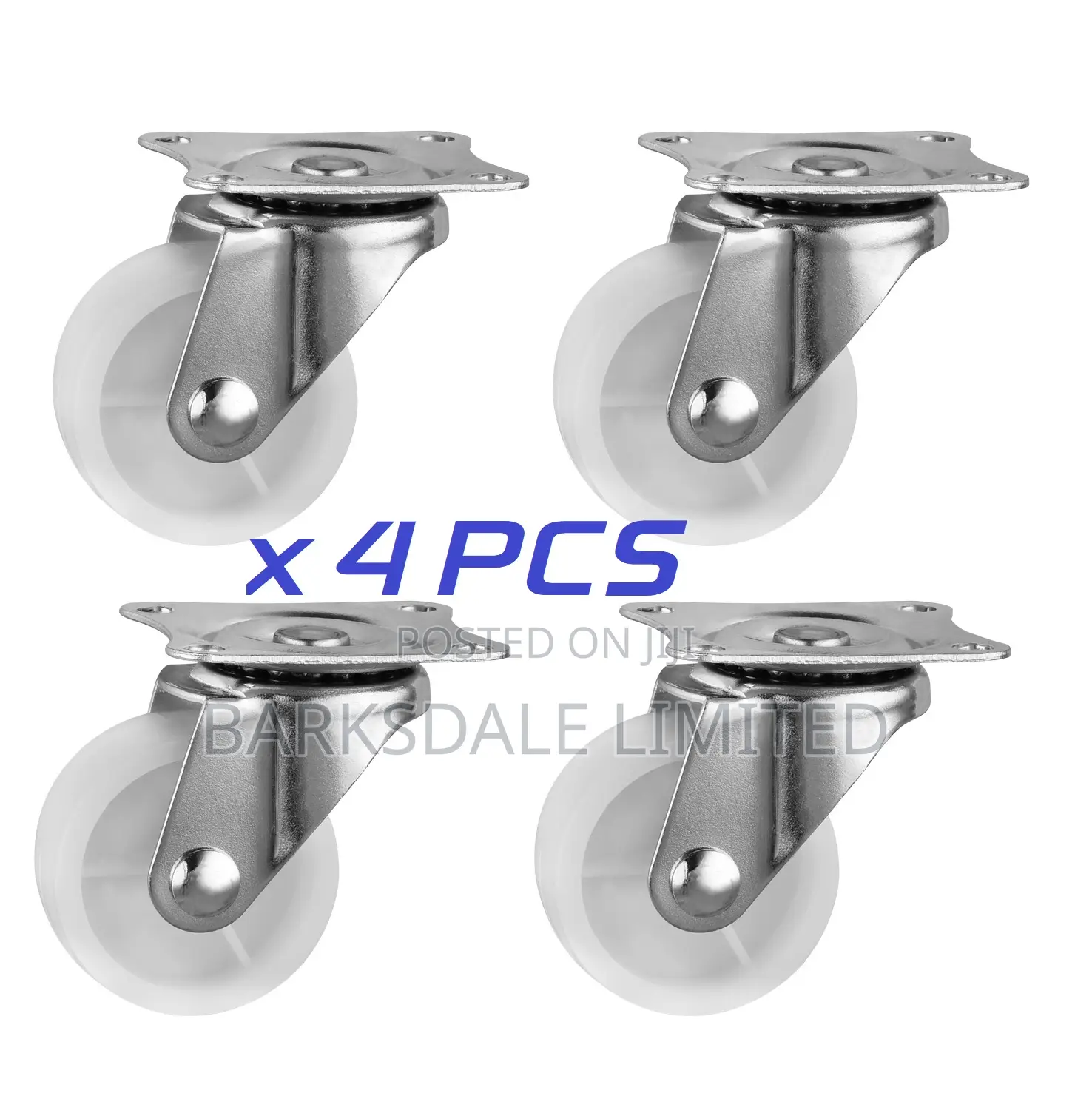 1.5 Inch Swivel Caster Wheels 360 Degrees White
