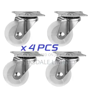 1.5 Inch Swivel Caster Wheels 360 Degrees White
