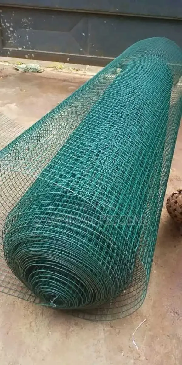 PVC Coated Welded Mesh Green 21g 1/2" by 1/2" - (1m by 5m)