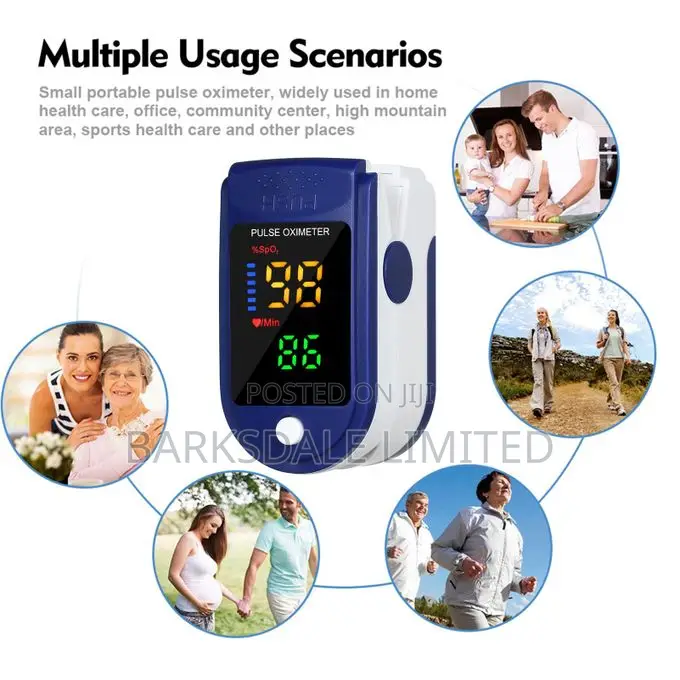 Pulse Oximeter Monitor Oxygen Pulse Rate Rapid Reading