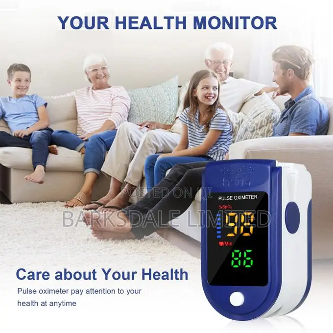 Pulse Oximeter Monitor Oxygen Pulse Rate Rapid Reading