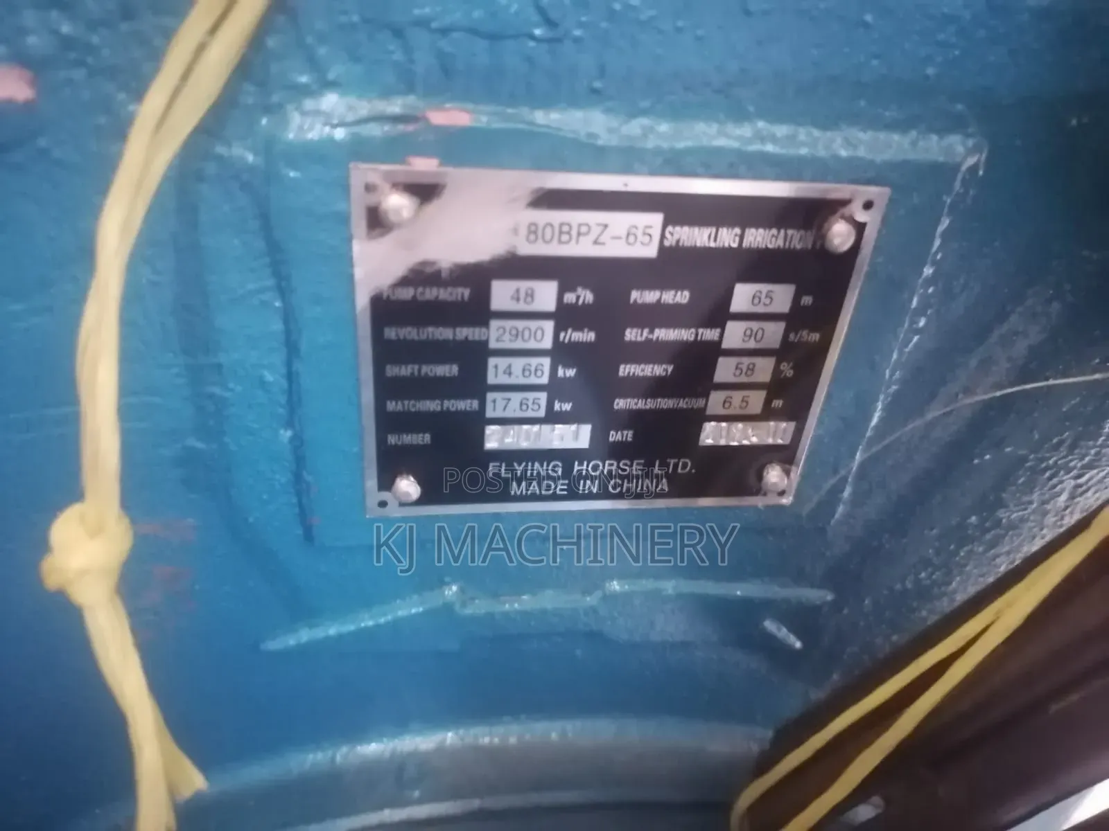AGRICULTURAL Bare Pump Heavy Duty Driven by Jiadong Engine