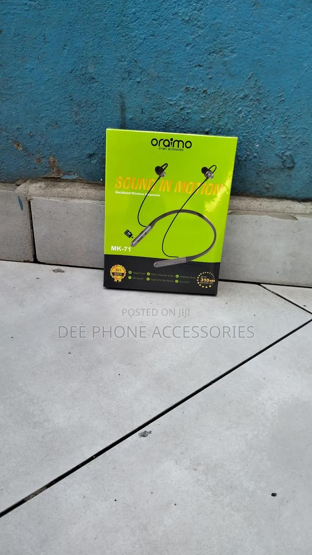 Oraimo Mk71 Neckband Wireless Earphones - thumbnail 3