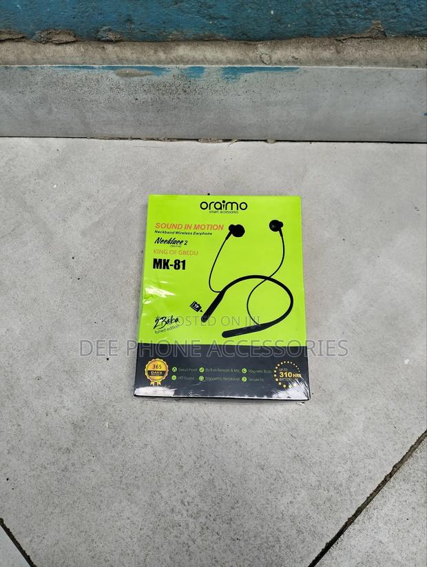 Oraimo Mk 81 Bluetooth Earphones. - thumbnail 2