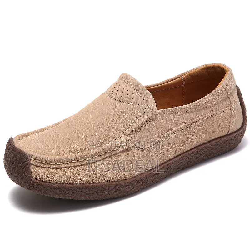 Classic Casual Pure Leather Women Loafers