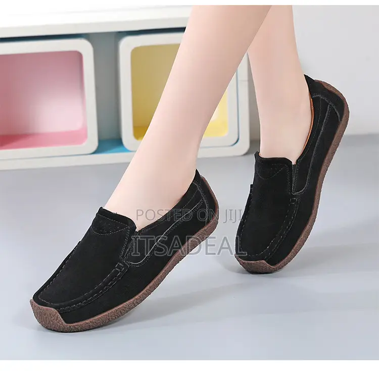 Classic Casual Pure Leather Women Loafers