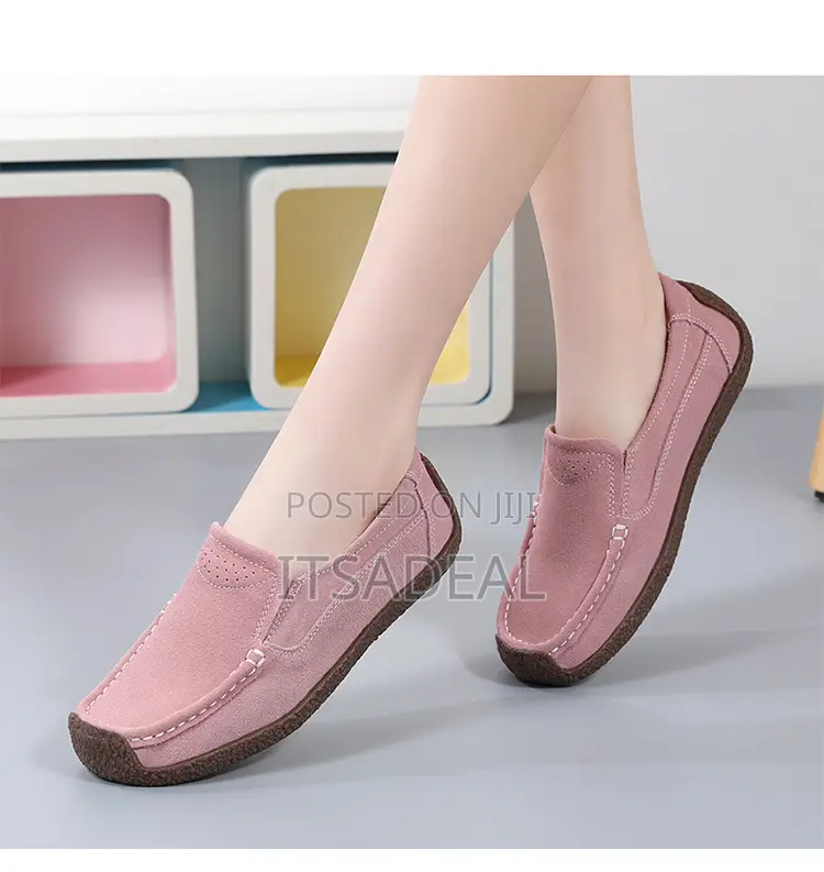 Classic Casual Pure Leather Women Loafers