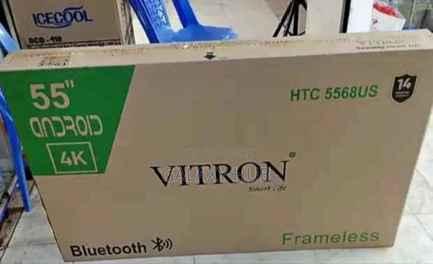 Vitron 55inches Smart Android Flameless Tv With Bluetooth