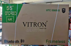 Vitron 55inches Smart Android Flameless Tv With Bluetooth