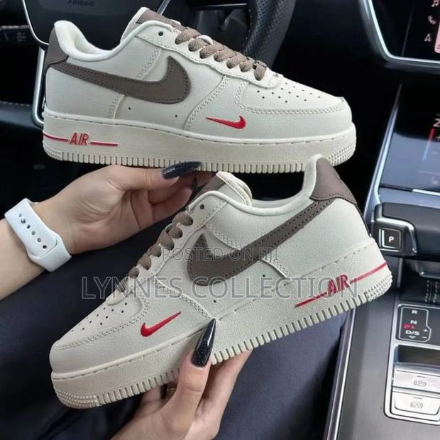 Airforce 1, Lowbrown-Red Swoosh - main view