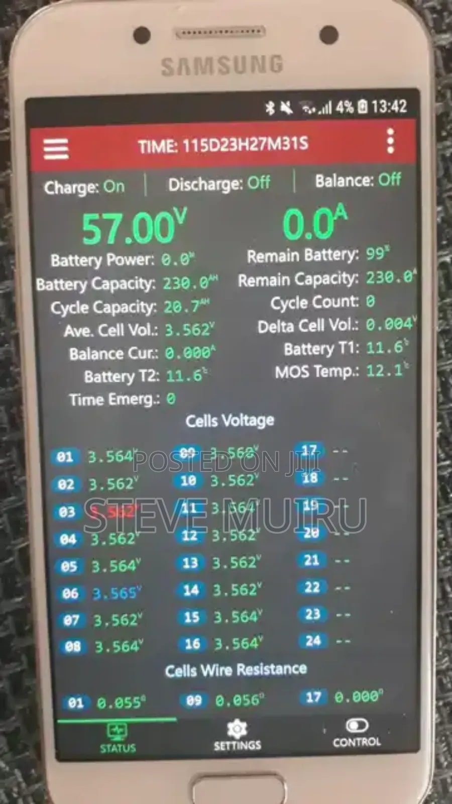 Jk BMS 7-20s 100 a Smart BMS