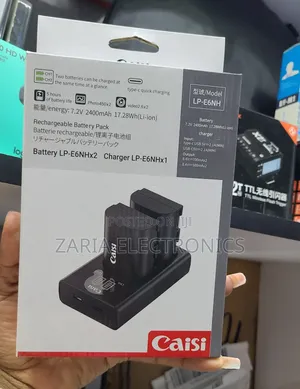 LP-E6N Double Charger With 2batteries