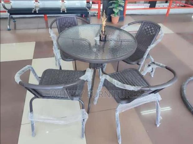 Rattan Outdoor Table and Chairs - main view