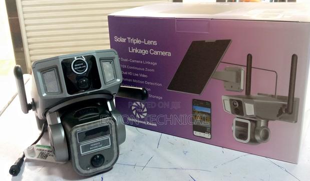 4mp Outdoor Dual Linkage Dual Lens Solar Powered PTZ Camera