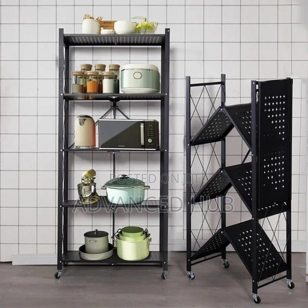 Foldable Movable Kitchen Rack - main view
