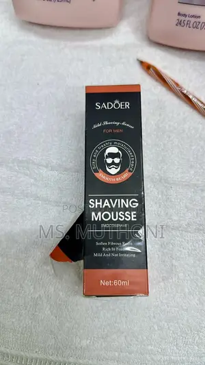60ml Men Shaving Mousse Mild Formula Soften Beard Root R