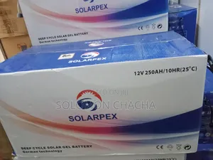 Solarpex 250ah 12V Gel Deep Cycle Battery