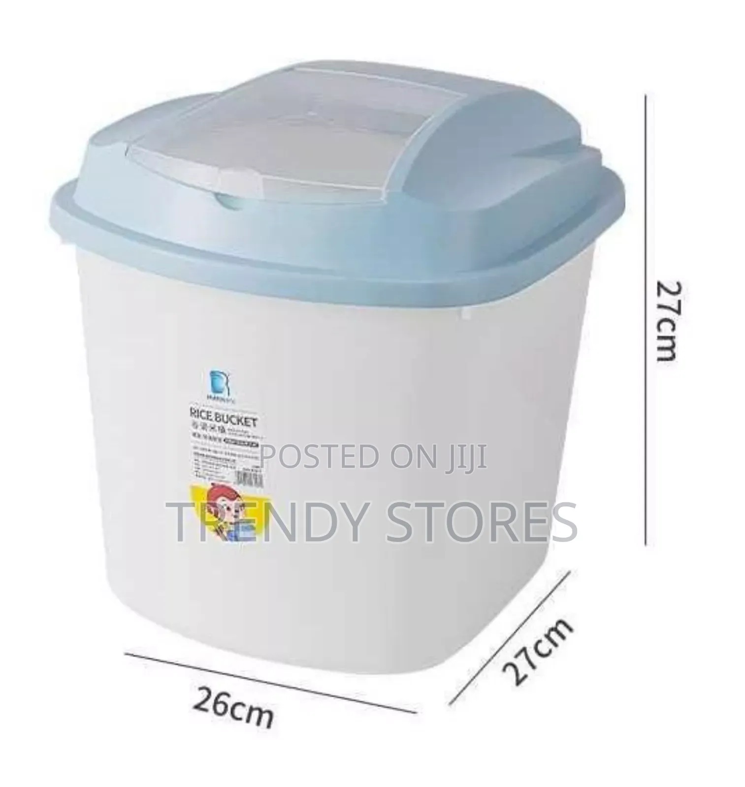 10kg Rice Bucket With Measuring Cup