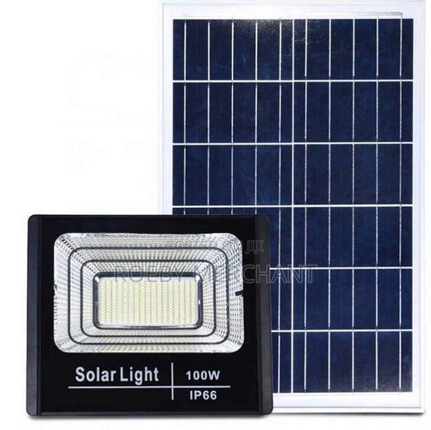 Solar Light 100W Watts LED Dusk to Dawn Solar Power FLOODLIG - main view