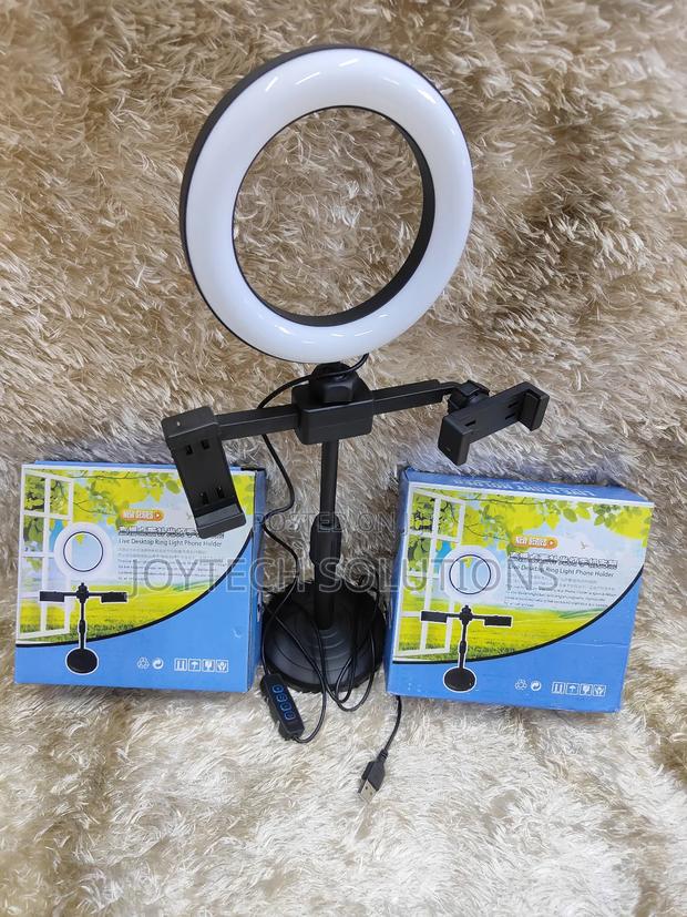 Phone Holder Live Desktop Ringlight. - main view