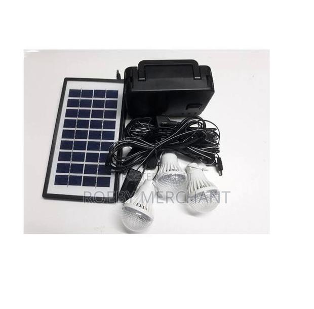 Kamisafe Rechargeable Solar Kit With Three Bulbs - main view