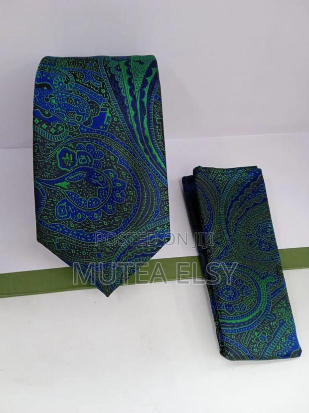 Polycadot Green Executive Tie Sets - thumbnail 2