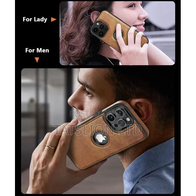 Leather Case Cover for iPhone 11, 12, 13 ,14 ,15 Pro Max