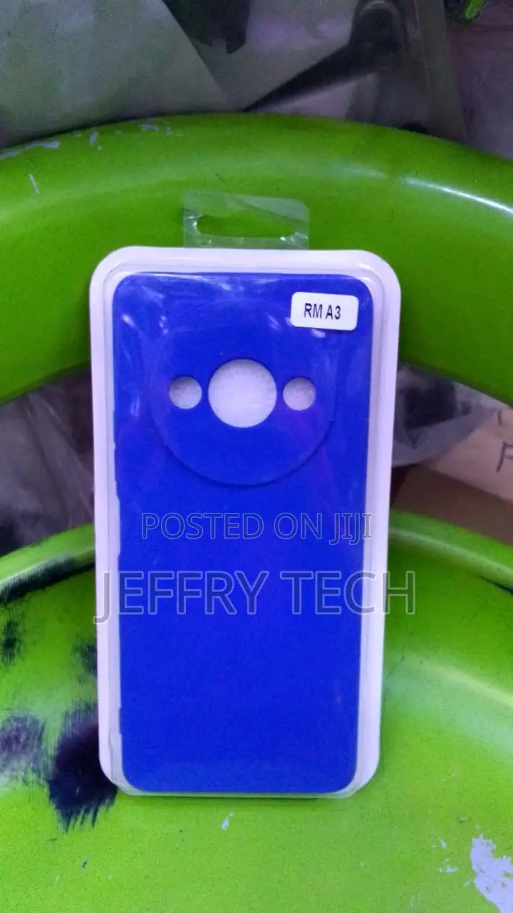 Xiaomi Redmi A3 Blue Silicone Case With Camera Protector