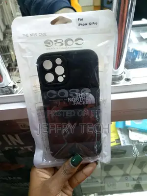 Puffer Case For iPhone 12 Pro ”The North Face OEM” Black