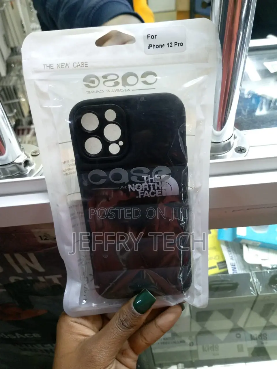 Puffer Case For iPhone 12 Pro ”The North Face OEM” Black