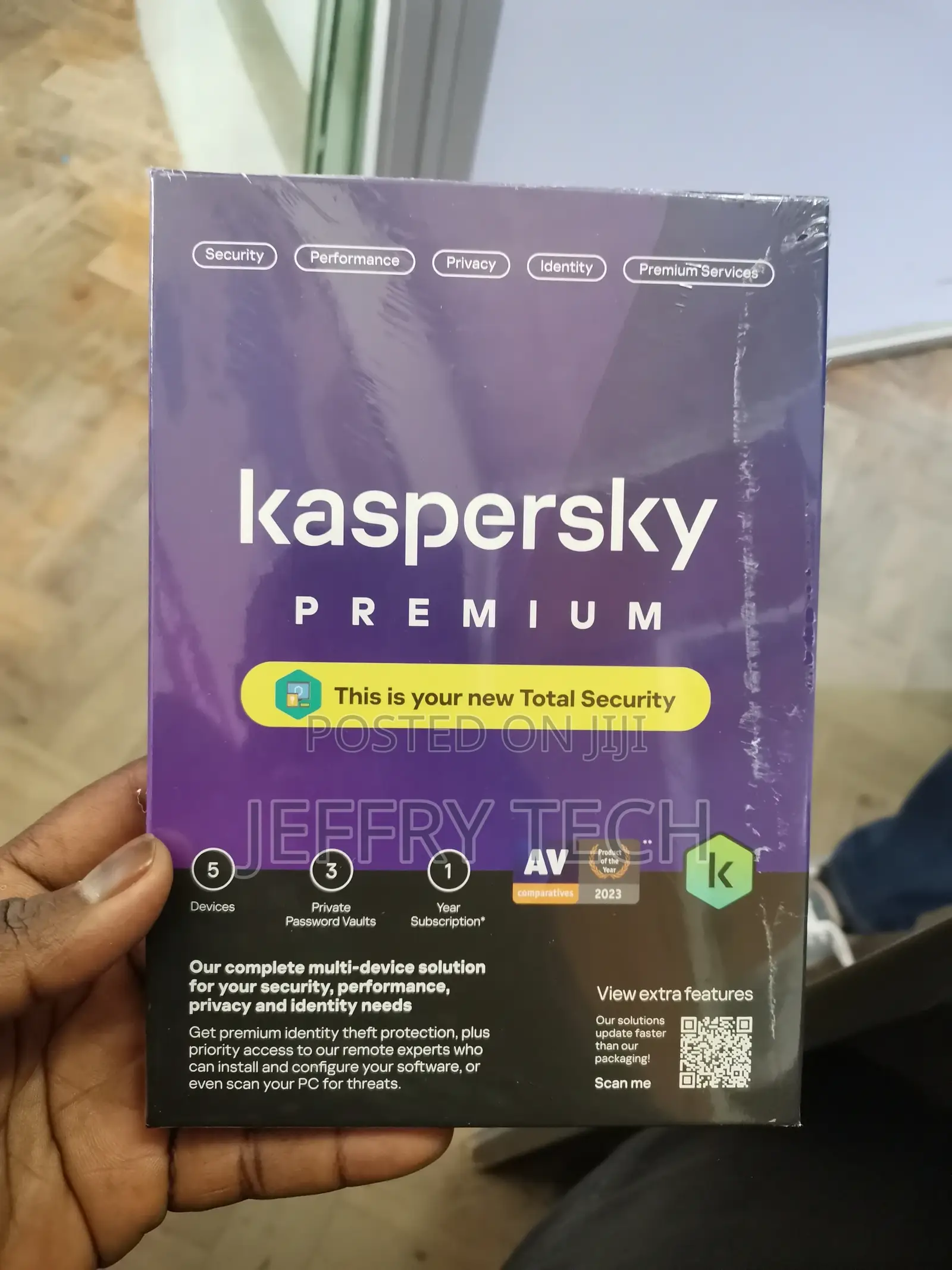 Kaspersky Premium Total Security 2024 , 5 Devices , 1 Year ,