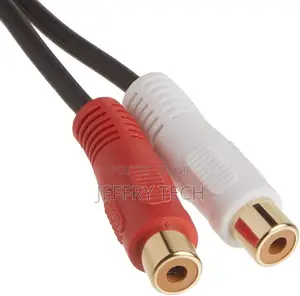 One RCA Mono Male to Two RCA Stereo Female Y-Cable (3177)