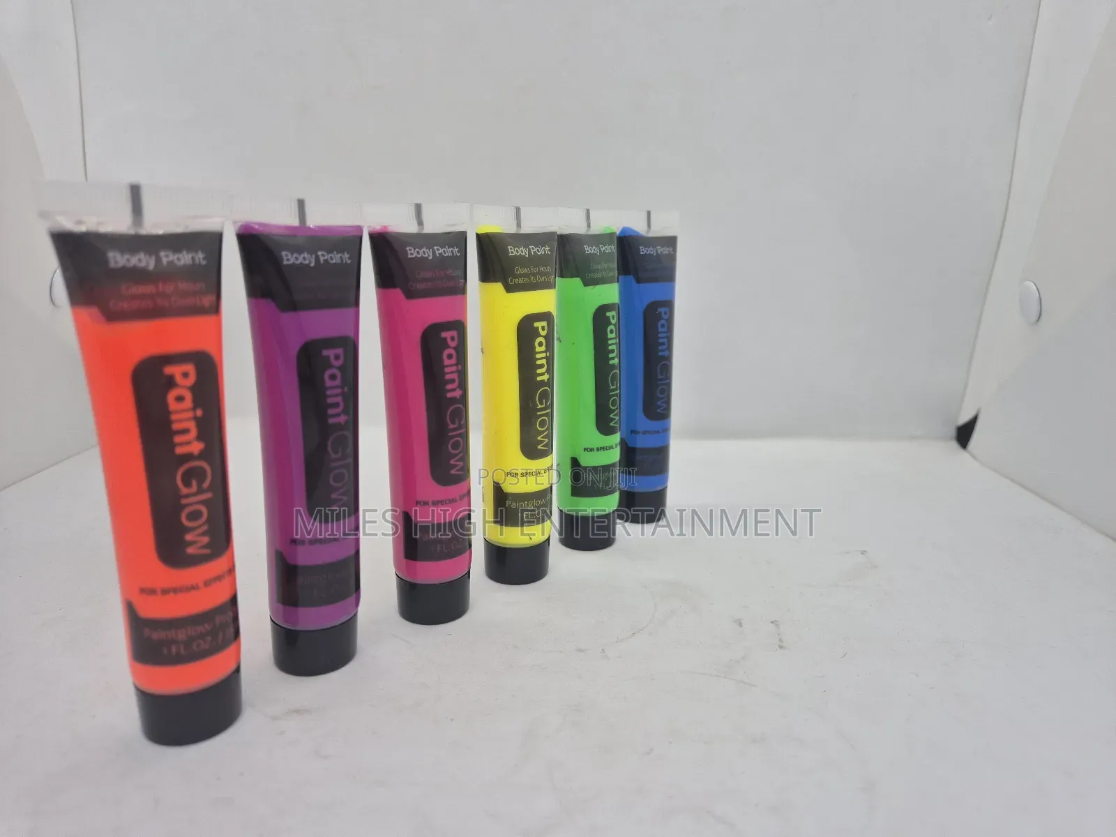 Body Paint Uv Blacklight Neon Fluorescent Set of 6 Tubes