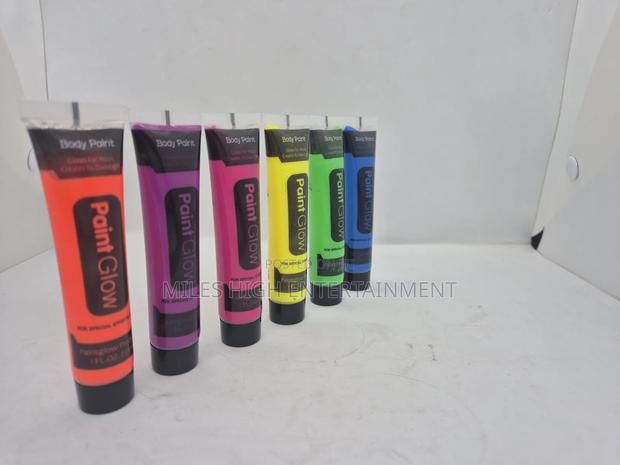 Body Paint Uv Blacklight Neon Fluorescent Set of 6 Tubes - main view