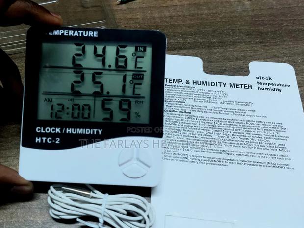Hygrometer HTC-2 || With Probe for Incubators and Ovens