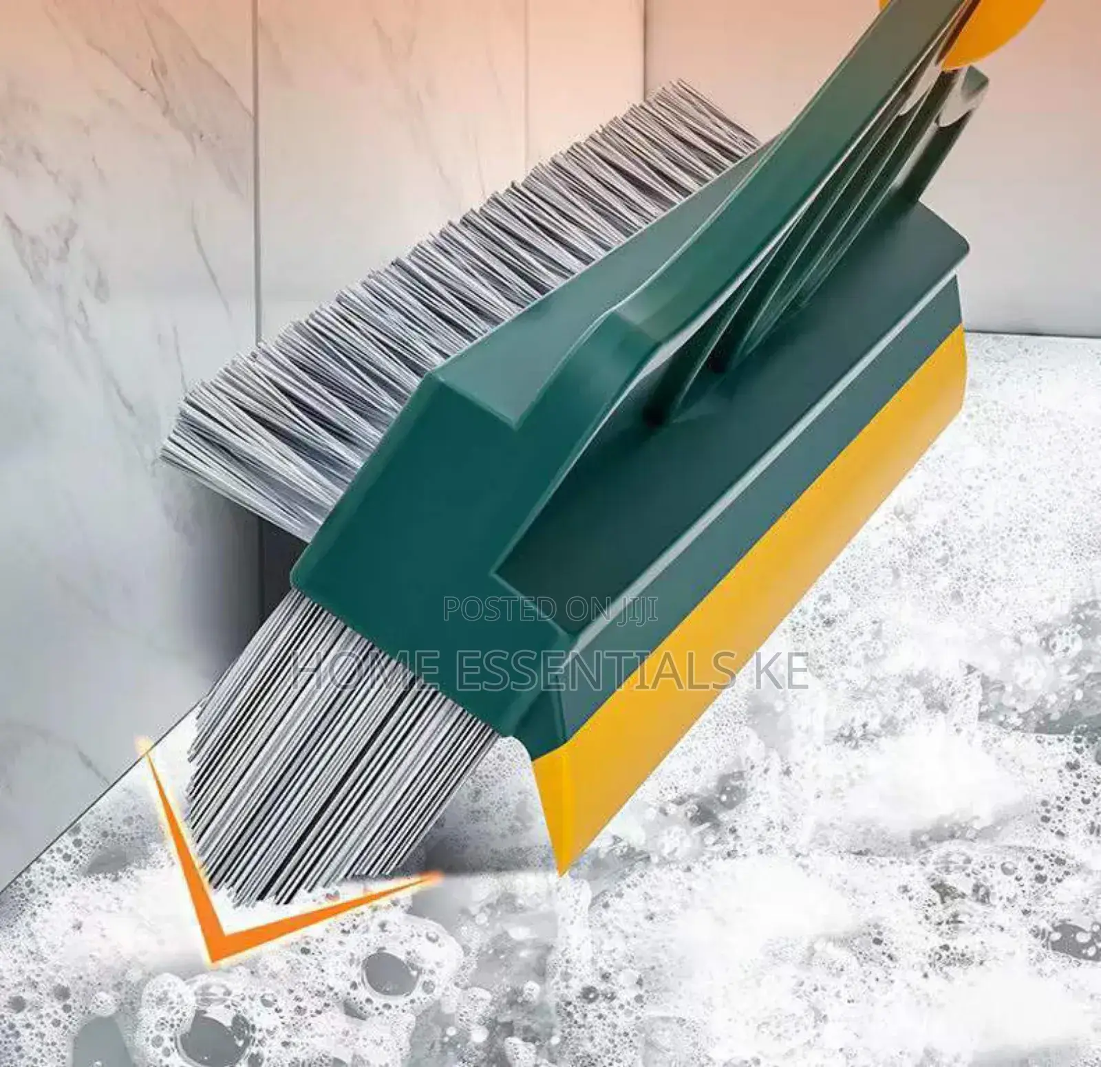 *3-in-1 Floor Scrubbing v- Shaped Brush, Broom Squeegee*
Er