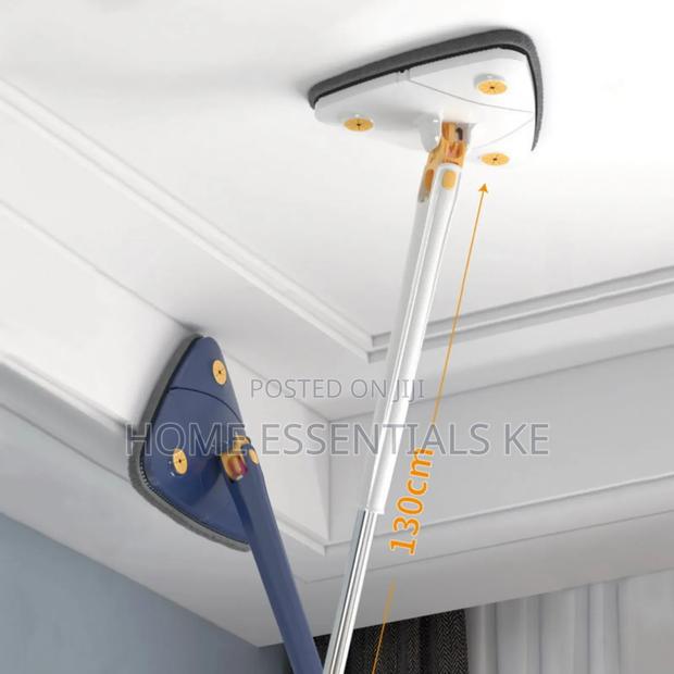 *Triangle Mop 360 Rotatable Adjustable Mop -Microfiber
