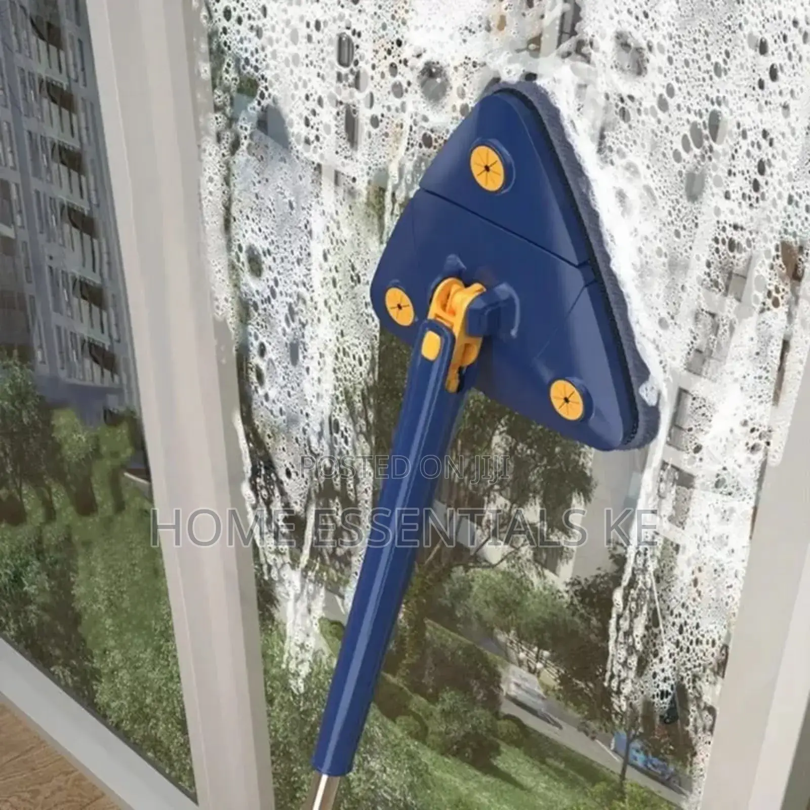 *Triangle Mop 360 Rotatable Adjustable Mop -Microfiber